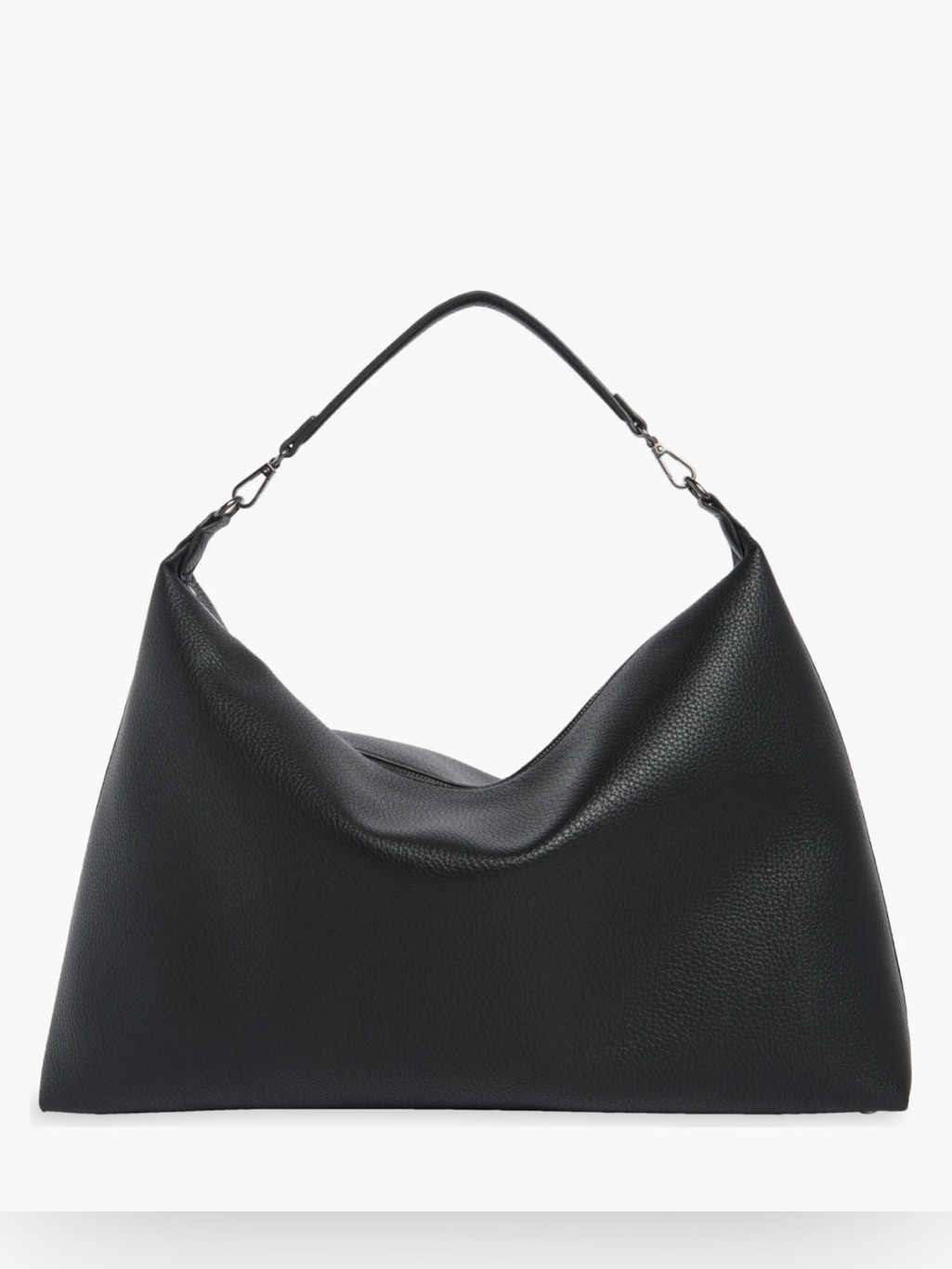 Bcbg Black & Gunmetal Large Hobo Bag Nwt